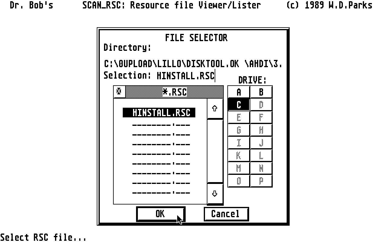 Dr. Bob's Scan RSC — screenshot 1